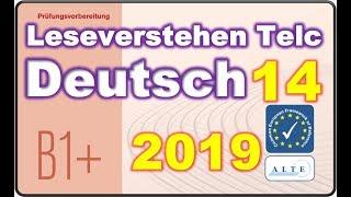 Modelltest (14) B1+ Beruf Leseverstehen Deutsch