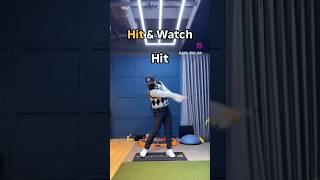 Hit&watch 치고 보자! #golf #golfswing #golflesson #golftips #shorts #골프 #골프스윙 #골프레슨 #골프팁 #쇼츠