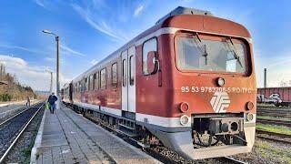 Automotorul Transferoviar Grup DH2 207 ca tren R-15116 Pietrosita-București N. în Stația Târgoviște