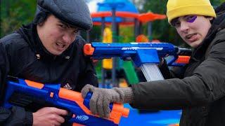 НЁРФ ВОЙНА УКРАЛ БЛАСТЕР ГОПНИК // NERF WAR FOR THE BLASTER