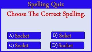 Spelling Quiz 64: Can You Score 10/10?