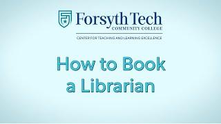 How to Book a Librarian