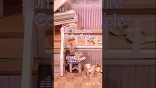 ️️DIY Miniature Coffee Table #miniature #diyminiature #diy #cute #craft #cutediy #miniaturecrafts