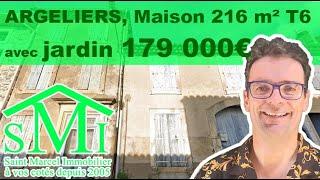 N°4396 Maison Vigneronne T6 de 216 m² avec JARDIN et GARAGE   T6   ARGELIERS Saint Marcel Immobilier