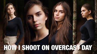 Natural Light Portrait Photoshoot on an Overcast Day | How to Take Pictures with One Light Source