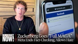 Zuckerberg Goes "Full MAGA" as Meta Ends Fact-Checking in U.S. & Paves Way for More Hate Speech