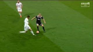 Van de Beek against Real Madrid at Santiago Bernabeu