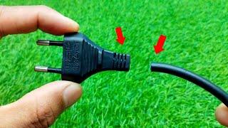 Few know this Way to fix a Electrical Plug When it Is broken!!