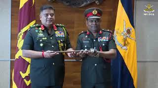 General Shavendra Silva, CDS & Comd Of the Army, Awarding Spl Batons to New Regt Appt on 29 Jan @AHQ