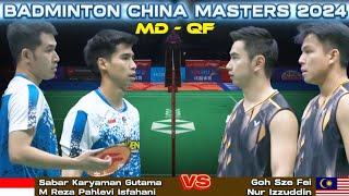 Superb!!! Sabar/Reza bertarung sengit dengan Goh/Izzuddin di babak kuarterfinal Badminton LCM24