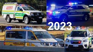 2023 Ambulances Responding Emergency - Perth, Western Australia