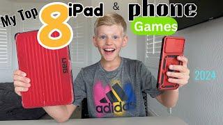 My Top 8 Games on iPad & Phone *2024*