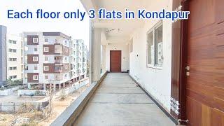 Brand new 2bhk & 3bhk Flats for sale in Kondapur semi Gated community Hyderabad