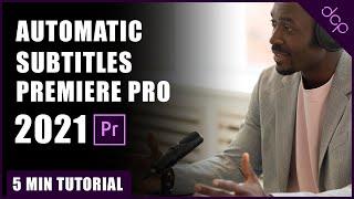 How to add automatic subtitles in Adobe Premiere Pro 2021 - Fast Tutorial