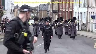 Band of the Grenadier Guards in Windsor 30 Jan 2024