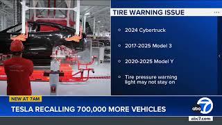 Tesla recalls vehicles due to tire pressure monitoring system issue