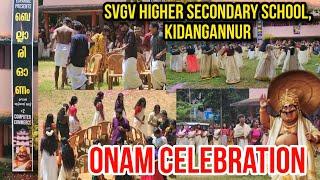 Onam celebration at SVGV HSS Kidangannur #happyonam