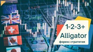 Торговая стратегия Alligator + паттерн 1 2 3.