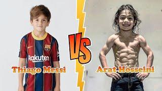 Thiago Messi (Messi's Son) VS Arat Hosseini (Mini Messi) Transformation  From Baby To 2023