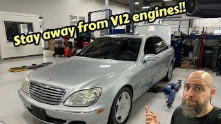 Mercedes Benz S600 W220 oil leak that’s insanely hard to repair