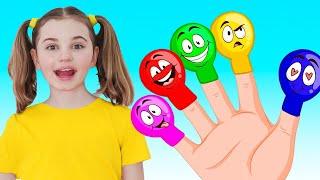 Nick and Poli Balloon Finger Family Song + Fun Kids Songs