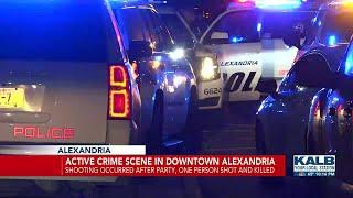 Multiple law enforcement agencies respond to deadly shooting in downtown Alexandria