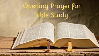 Opening Prayer For Bible Study. #prayer #bibleverse #prayerfortoday #biblestudy