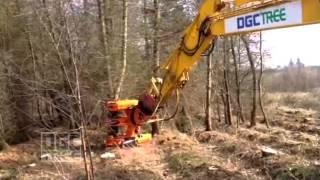 Komatsu PC 190 with tree sheer May 2013