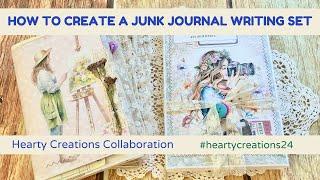 How to create a Junk Journal Writing Set