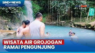 Pengunjung Pegal-pegal Melakukan Terapi Air Grojogan di Grobogan - SindoSiang 24/05