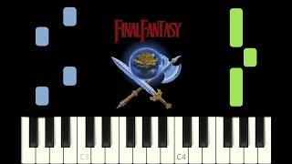 piano tutorial "FINAL FANTASY" main theme, 1987, with free sheet music (pdf)