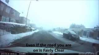 Loss of Control in The Snow On A Driving Lesson