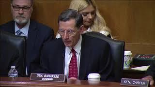 Chairman Barrasso Speaks at Committee Business Meeting