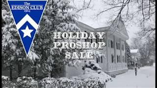 Edison Club Proshop Holiday Sale 2017