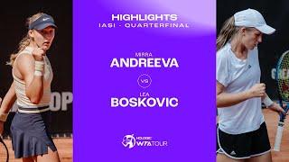 Mirra Andreeva vs. Lea Boskovic | 2024 Iasi Quarterfinal | WTA Match Highlights