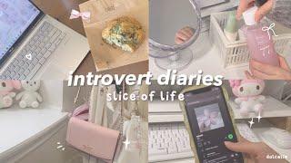 introvert diaries .* studying, birthday haul, korean skincare, homebody routine, journalling, etc