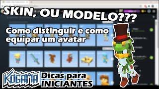 Como distinguir Skins e Modelos e Como Equipar um Avatar - KoGaMa