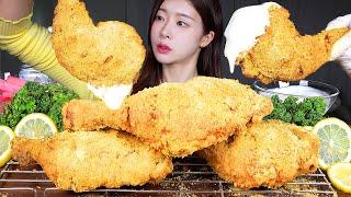 ASMR MUKBANG | 겉바속촉 뿌링클 통다리  야매 뿌링소스에 듬뿍 찍먹 Homemade Fried Chicken Crispy Bburinkle Chicken Thighs