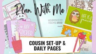 Plan With Me | Hobonichi Cousin Set-Up and Daily Pages