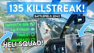 Helicopter Teamwork is OVERPOWERED in Battlefield 2042... 135-0 Killstreak