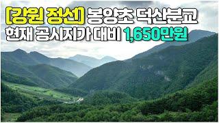 [강원 정선] 공시지가로 해도 1,650만원_봉양초 덕산분교장 #오지폐교