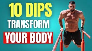 Dips Benefits: 10 Dips Every Day Will Transform Your Body (in 30 Days)