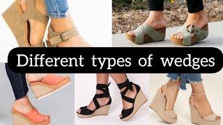 Different types of wedges with names||Wedges||Girly things