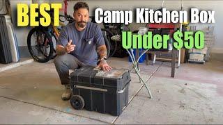 Mobile CAMP KITCHEN Box That Won't Break the Bank! //Budget Friendly Camp Toolbox Hack!