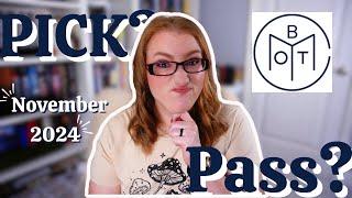 November 2024 Book Of The Month Selections: Pick Or Pass? My Reaction!