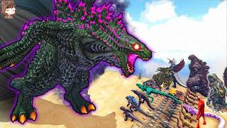 New Evolved Shin Godzilla VS Modded Dinosaurs & Kaiju | ARK Mod Battle