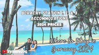 WHERE TO STAY IN BORACAY || STATION 1, 2 & 3 BEACHFRONT Accommodations with PRICES PER NIGHT