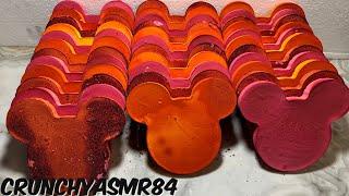 34 Pink, Orange & Yellow Chalk Mickey Crush | Oddly Satisfying | ASMR | Sleep Aid