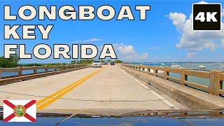 Longboat Key, Florida 4K drive (Sarasota, Bradenton Beach)