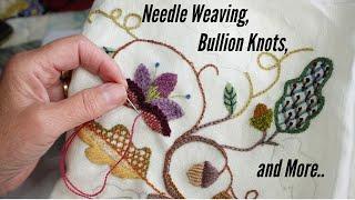 Unleash Your Creativity: Needleweaving & Bullion Knots in Crewel Embroidery